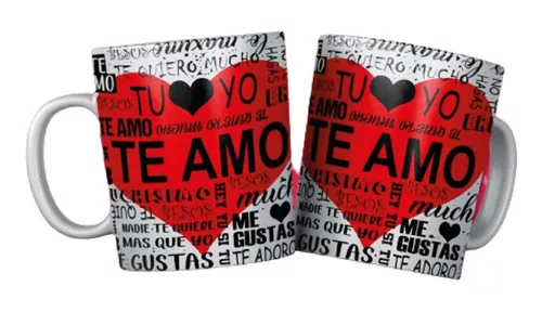  Taza Te amo, taza de café te amo, taza de San Valentín español,  regalos para el Dia de San Valentin : Hogar y Cocina