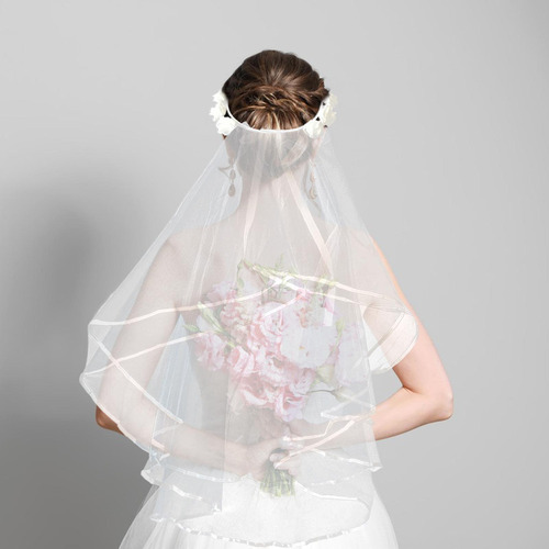 Sk Velo De Novia Diadema De Flores Corona De Pelo,