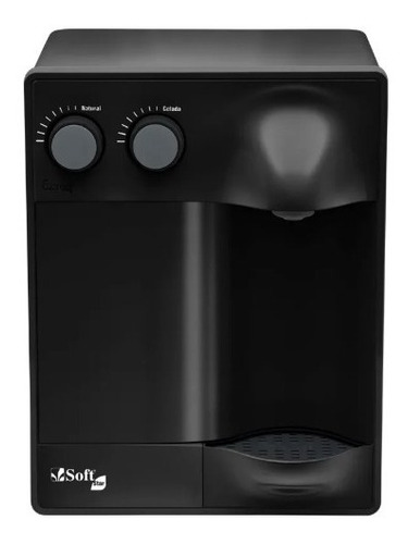 Purificador Soft Star Preto Água Gelada Por Compressor 110v