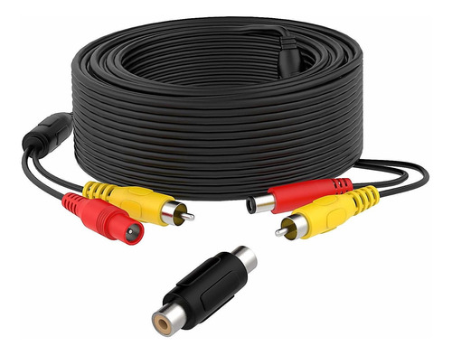 Cable De Extensión Rca De 33 Pies Con Acoplador Rca Para Cám