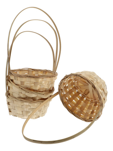 Cesta De Mimbre Para Caramelos, 4 Unidades