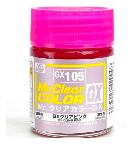 Modelismo Pintura Mr Hobby Gx105 Clear Pink 1/48 Gundam
