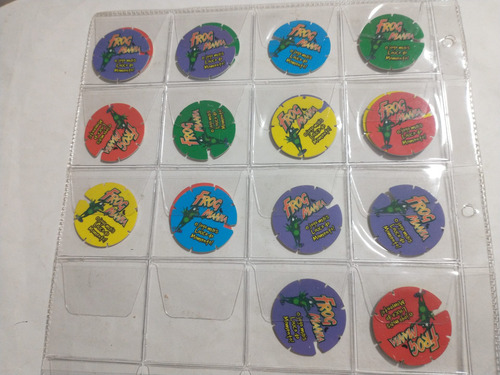 Coleção Frog Mania Lote Com 14 Tazos Diferentes