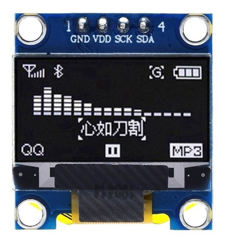 Pantalla Oled Ssd1306 128x64 Pixeles Display I2c Arduino Pic