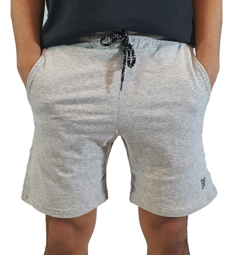 Zimith Bermuda Lifestyle Hombre Jogging Gris Ras