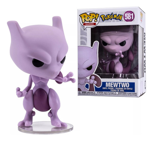 Funko Pop ! Games Figura De Colección Pokémon Mewtwo #581