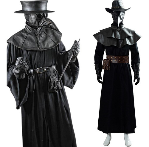 Plague Doctor Steampunk Disfraz Cosplay Halloween Hombres