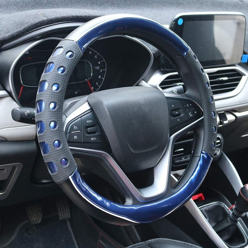 Funda De Volante De Cuero Universal (azul)