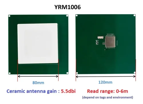 Modulo Lector Rfid Largo Alcance 6m 5.5dbi 80x120 Uart Usb