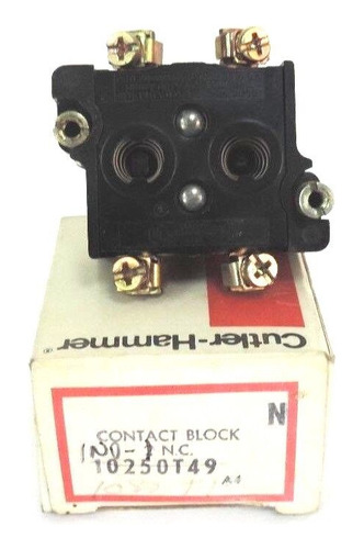 Nib Cutler-hammer 10250t49 Contact Block 2nc 600vac 600v Vvm