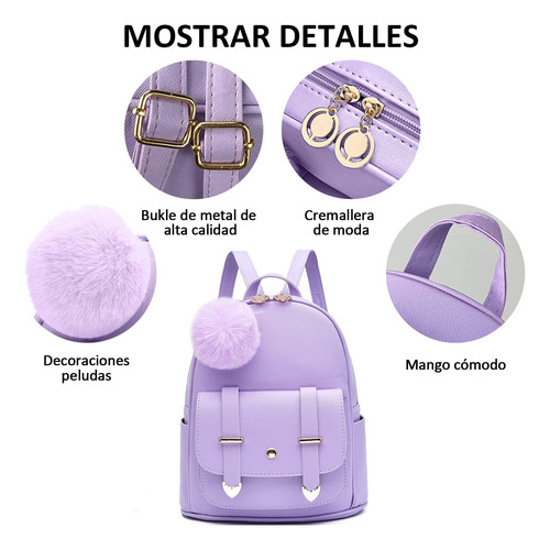 Mini Mochila De Moda Para Mujer Casuals, Mochila Antirrobo