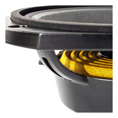 Genius Gpro-m098 - Medio Rango 8 Octagonal De Neodimio Para Coche, 400 W, Máx. 4 Ohmios, Diseño De Cono De Papel