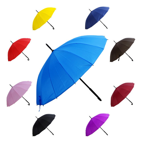 Paraguas De 16 Varillas, Elegante, Diferentes Colores