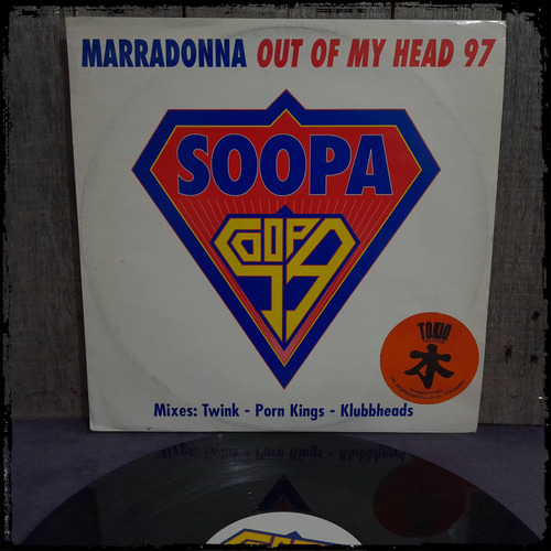 Marradonna - Out Of My Head 97 - Ed Uk 1997 Vinilo Maxi