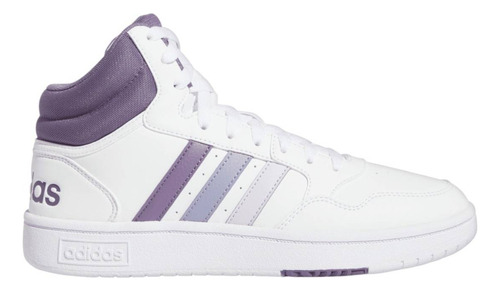 Tenis para mujer adidas Hoops 3.0 Mid color blanco/violeta - adulto 3 MX