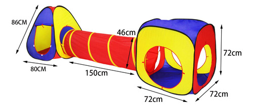 Play Tent Play Crawl Tunnel Toy Para Niños, Bebés, Niños