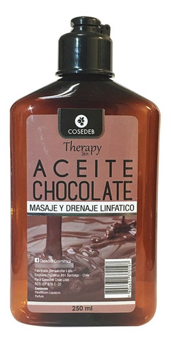 4 Aceite De Masajes Chocolate 250 Ml Therapy Cosedeb + Envío
