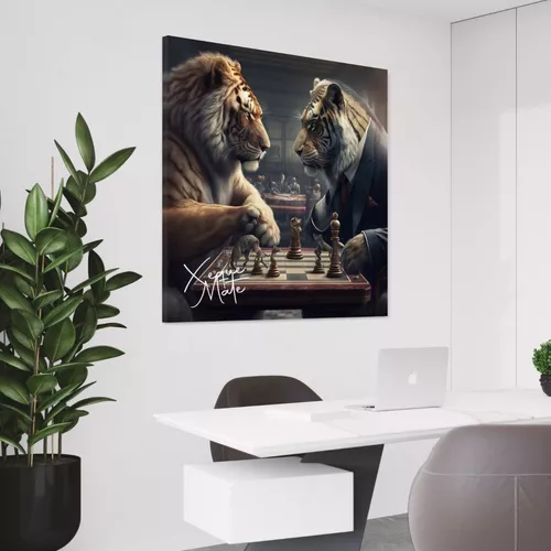 quadro decorativo Xadrez para sala, quartos e escritórios