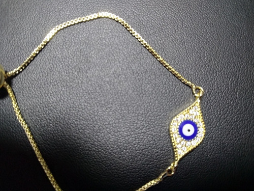 Pulsera De Chapa De Oro Ajustable Ojo Turco (Usado)