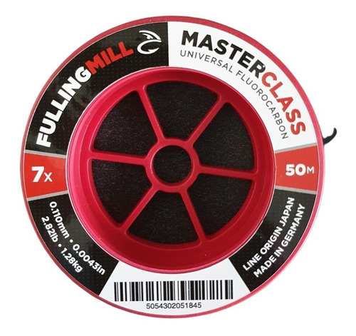 Fluorocarbono Fulling Mill Master Class 7x Para Pesca Mosca