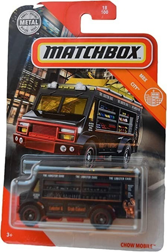 Auto Matchbox Negro Modelo Chow Mobile - 1/64 - Food Truck