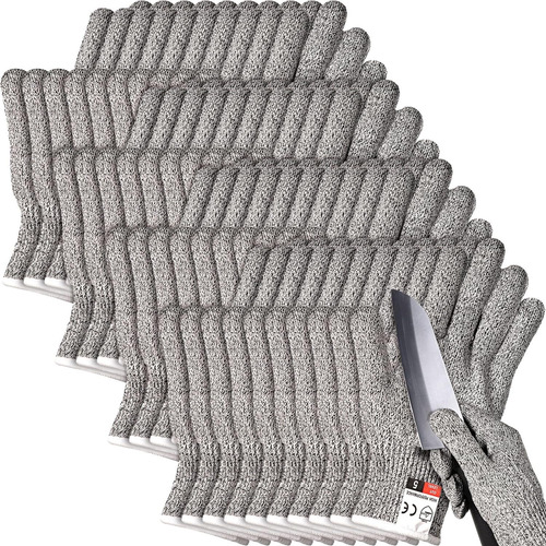 Xuhal 20 Pares De Guantes Resistentes A Los Cortes, Protecci