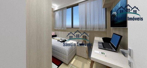 Imagem 6 de 23 de Cobertura Com Elevador, 02 Quartos, (01 Suíte ) Quintal , Lavabo, 02 Vagas Cobertas À Venda, 89 M² - Campestre - Santo André/sp - Co0731
