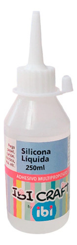 Silicona Liquida Ibi Craft 250ml Pega Papel Cartón Plástic