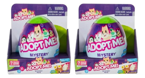 Pack 2 Huevos Sorpresa Adopt Me Mystery Pets + Código Roblox