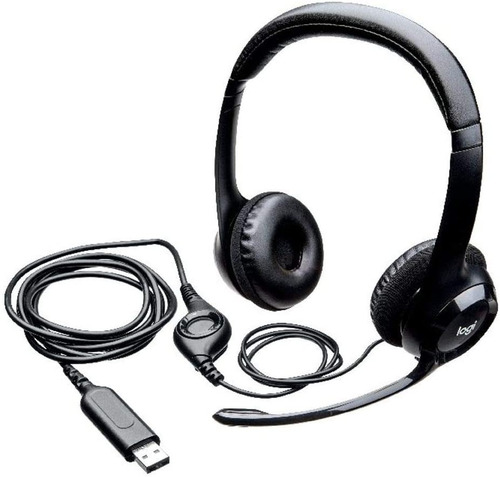 Imagen 1 de 1 de Audifonos Con Micrófono De Cable Usb Logitech H390 Pc Laptop