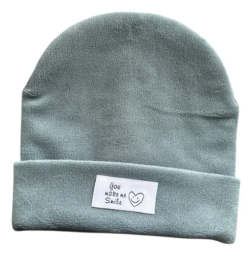 Gorro Polar Bebé 0 A 3 Meses Azul Petróleo 0 A 3 Meses Liso