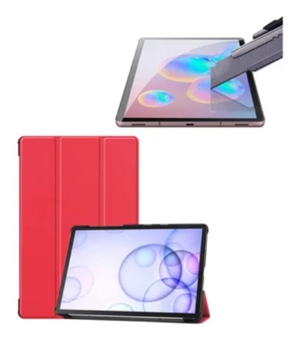 Funda Magnetica + Mica Glass 9h Samsung Tab S6 10.5 Sm-t860