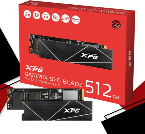 Ssd M.2 2280 Xpg Gammix S70 Blade, 6800mb/s, 7400mb/s, 512gb