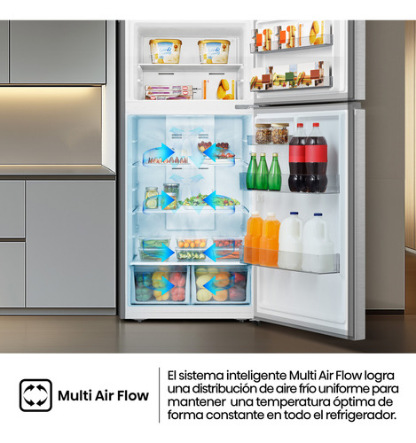 Hisense RT19N6ACX-Refrigerador Top mount,19 pies cúbicos,Control digital táctil,Total No Frost,Puerta reversible,75x79x169cm(AnchoxLargoxAlto),Gris