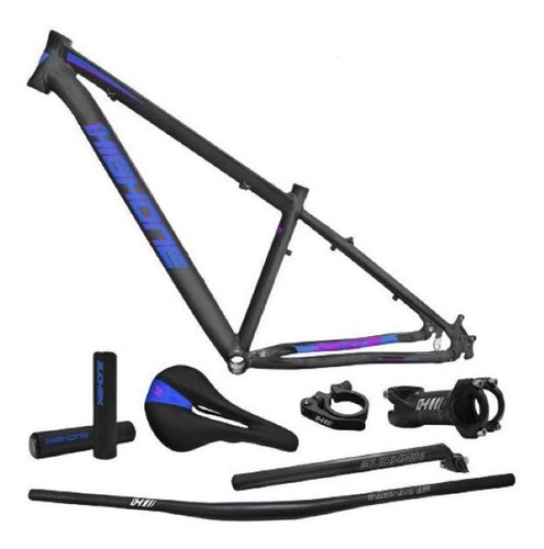 Kit Quadro High One Next Grafite/azul/rosa Tam 17