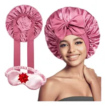 Comprar Dúo Gorro Satén Seda Cuidado Del Cabello Dormir Y Antifaz 2p