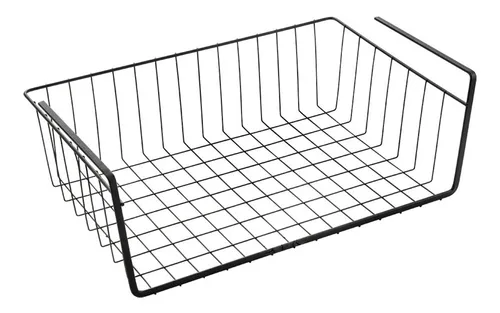 comprar Canasto Cesto Organizador Bajo Estante Colgante Grande Negro