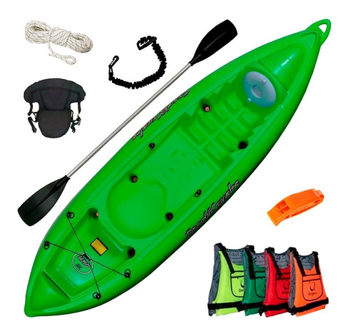 Kayak Sportkayas S K1 Reforzados + Remo + Accesorios + Envio