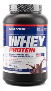 Suplemento en polvo MervickLab Whey Protein proteínas sabor chocolate en pote de 2lbs