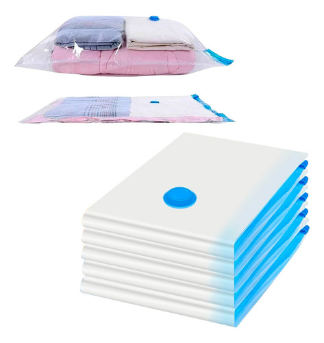 8 Piezas Bolsa De Almacenamiento Sellado Al Vacío 70 X 50 Cm Slim Company Para Guardar Ropa Ahorra Espacio Organizador Compresión Compacto Reutilizable Viaje