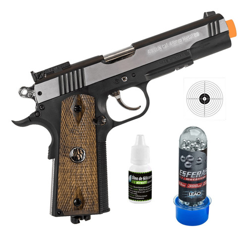 Pistola De Pressão Rossi 1911 Special Co2 Metal Airgun 4.5mm