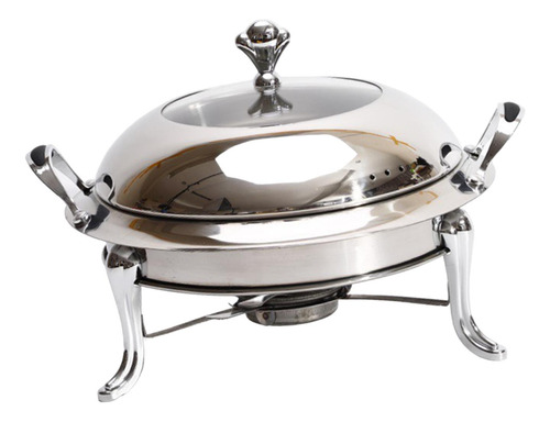 Estufa De Acampada, Calentador De Comida Para Buffet, Plata