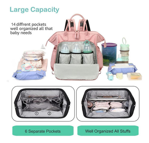 Bolsa De Pañales Para Bebés Totado De Pañales De Rosa