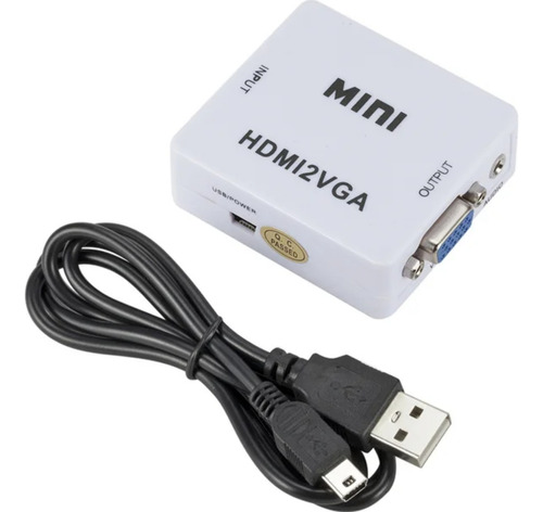 Conversor Convertidor Adaptador Video Hdmi A Vga Audio Cable