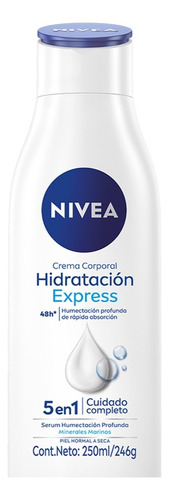  Crema Corporal Nivea Hidratación Express 5 En 1 250ml