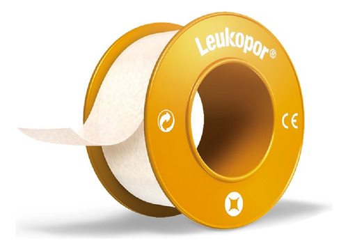 Leukopor 2.5cmx4.5mt Cinta Quirúrgica De Papel Color Piel