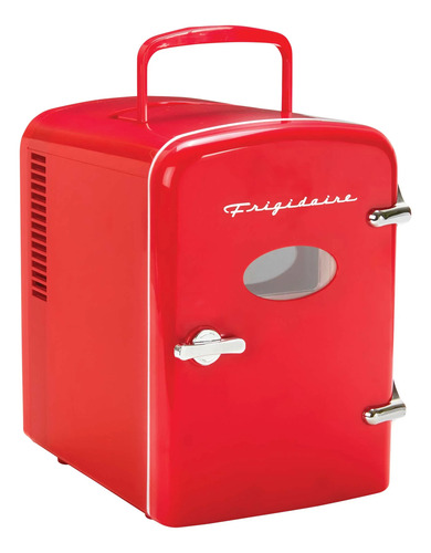 Mini Refrigerador Frigidaire Retro Rojo 6 Latas O 4 Lts / G