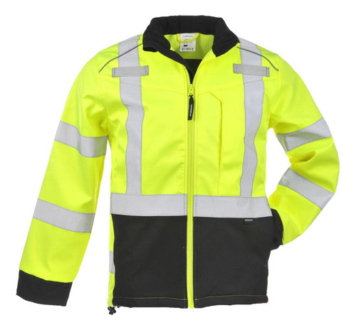 Chaqueta Softshell Tipo R Clase 3 Color Amarillo Negro