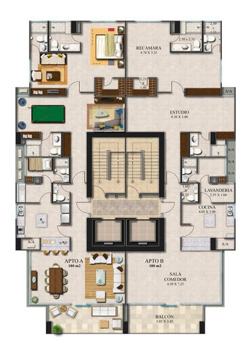 Imagen 9 de 14 de Vendo Apartamento De 186 M2 En Prestige, Bellavista 21-10990