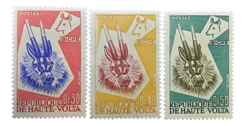 Selos Alto Volta - Série Máscaras De Antílopes - 1960